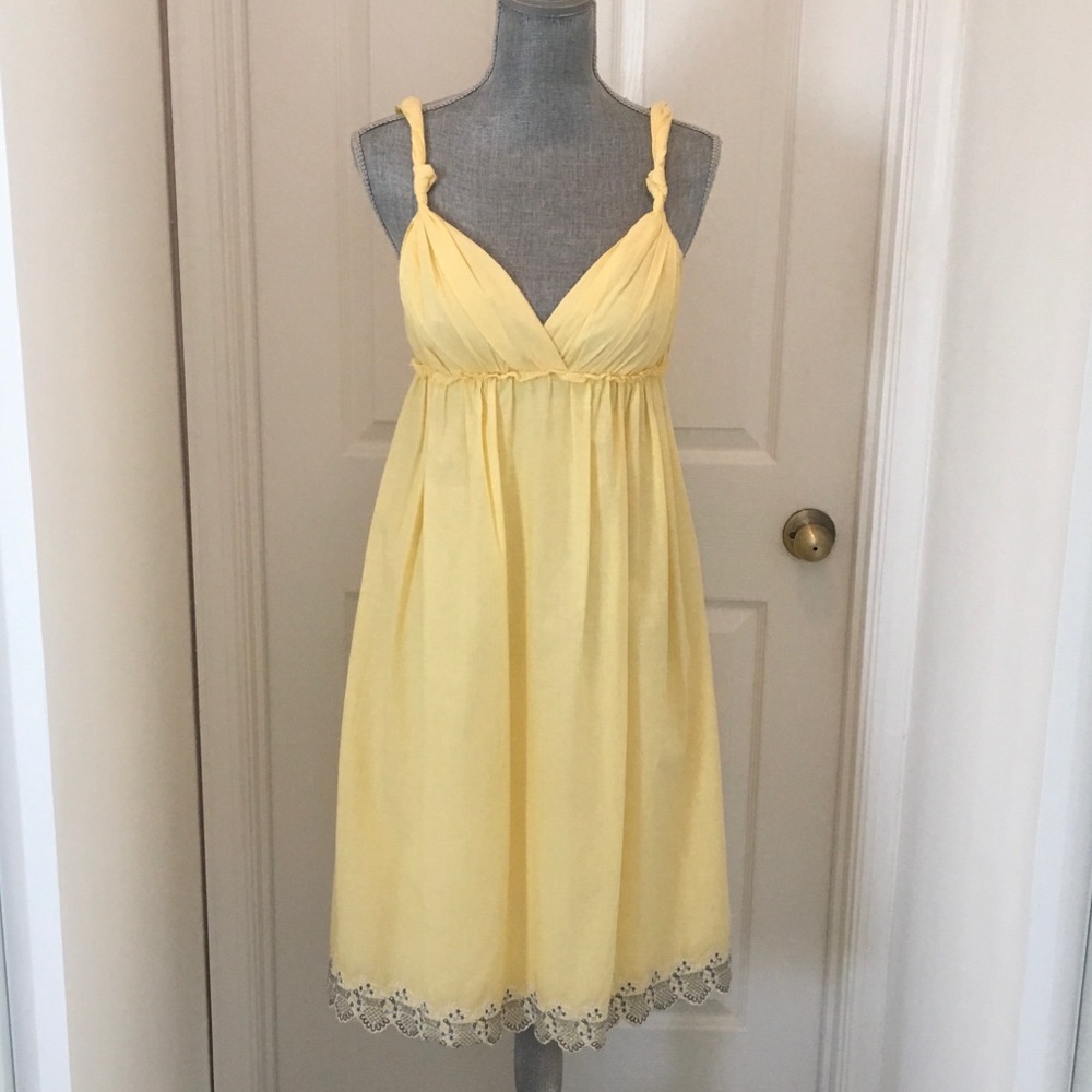 Roulette Cotton Yellow Summer Dress (NWT)
